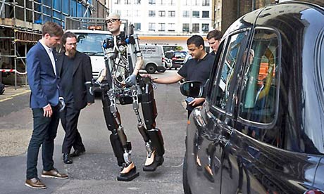 A television company asked Dr Bertolt Meyer – who has a prosthetic arm – to rebuild himself in bionic form. Photograph: Channel 4 [downloaded from http://www.guardian.co.uk/science/blog/2013/jan/30/build-bionic-man]