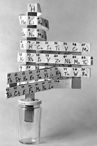 Model showing the periodic elements of chemistry Photograph: Wellcome Images 