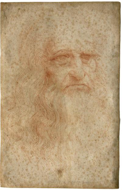 Caption: This is Leonardo da Vinci's self-portrait as acquired during diagnostic studies carried out at the Central Institute for the Restoration of Archival and Library Heritage in Rome, Italy. Credit: M. C. Misiti/Central Institute for the Restoration of Archival and Library Heritage, Rome