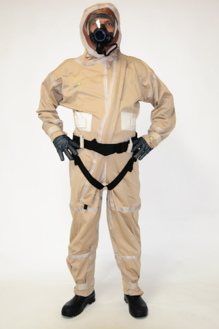 Demron ICE: the world's first full-body suit that protects against viral, biological and chemical threats. Courtesy: Radiation Shield Technologies