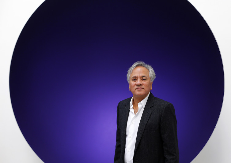 Artist Anish Kapoor is known for the rich pigments he uses in his work. (Image: Andrew Winning/Reuters) 