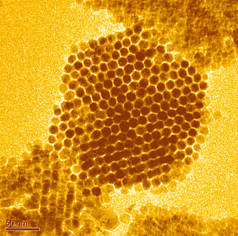 Iron Honeycomb: Hexagonal close-packed assembly of iron oxide nanoparticles Credits: Vikas Nandwana Advisor: Vinayak Dravid Department of Materials Science and Engineering Northwestern University