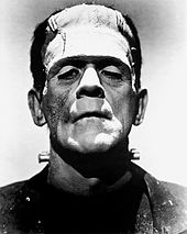 A promotional photo of Boris Karloff as Frankenstein's monster, using Jack Pierce's makeup design. Credit:: Universal Studios